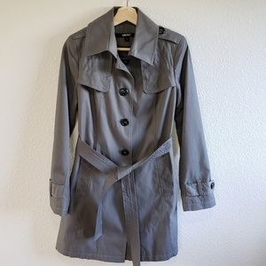 DKNY Trenchcoat Gray Mid Length